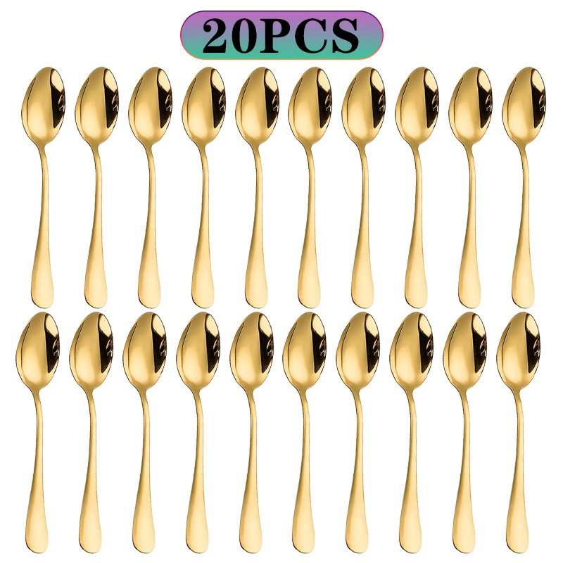 Kitchen Gadgets Gold - 6/10/20 adet paslanmaz çelik küçük altın