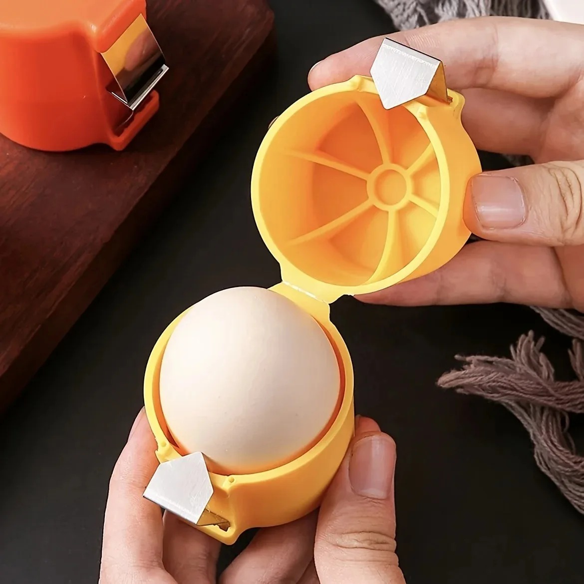 Egg Separator Tool - Yumurta Ayırıcı ve Soyucu - Bıçaklı,