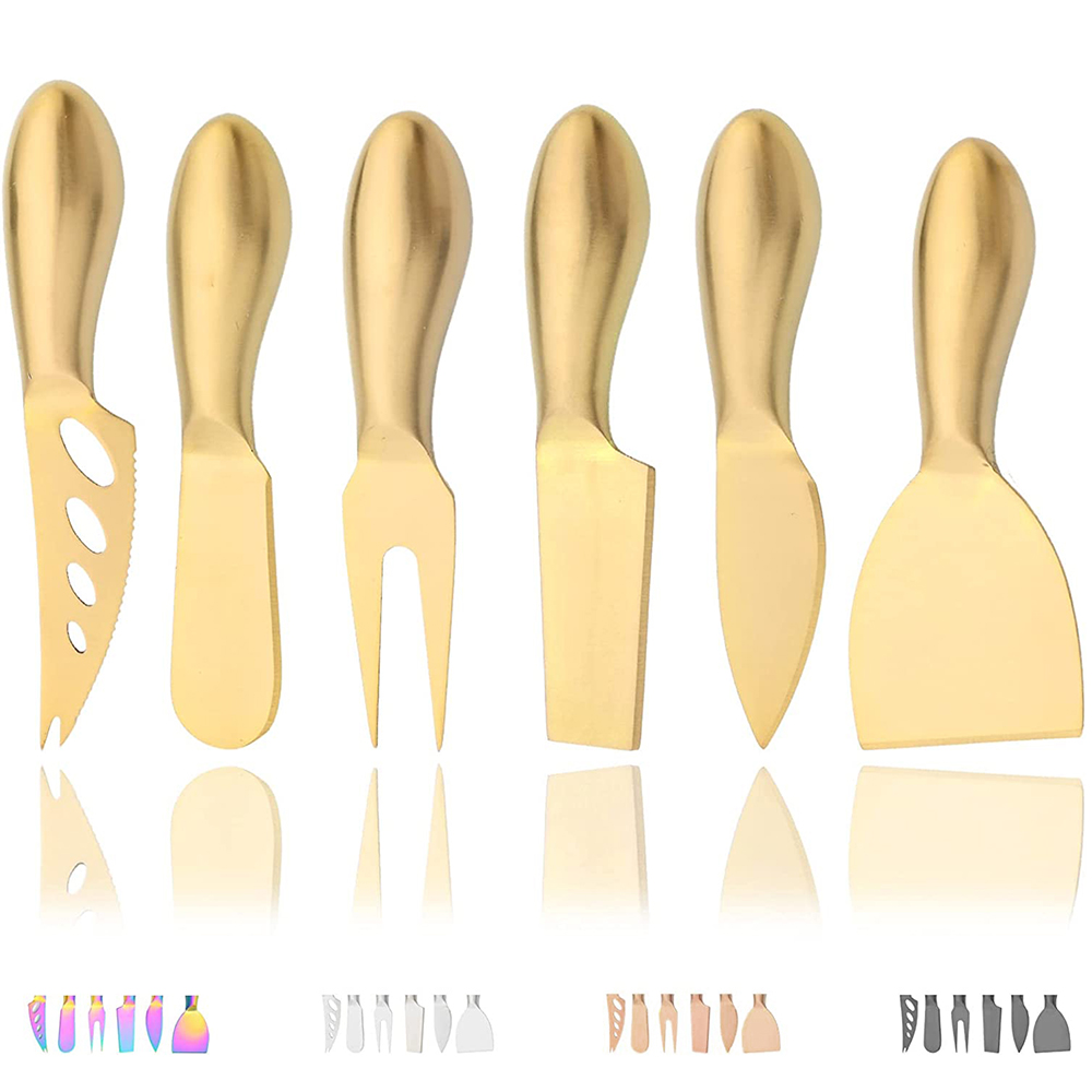 Kitchen Gadgets Gold - 6 adet mat altın Mini bıçak