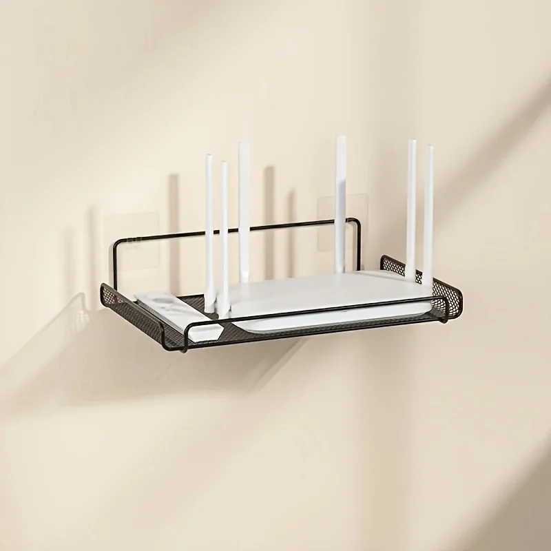 Kitchen Gadgets Organizer - Paslanmaz Çelik Router Rafı Deliksiz WiFi