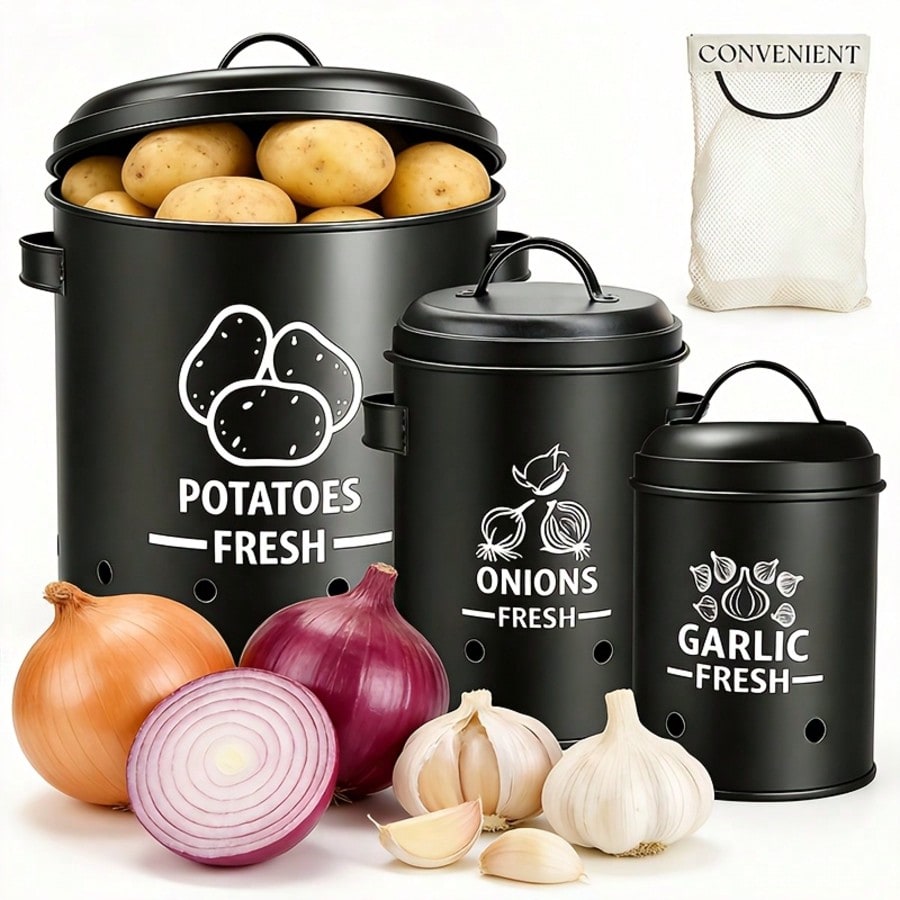 Patates Soğan Sarımsak Saklama - Kitchen Gadgets Organizer incelemesi ve fiyatı