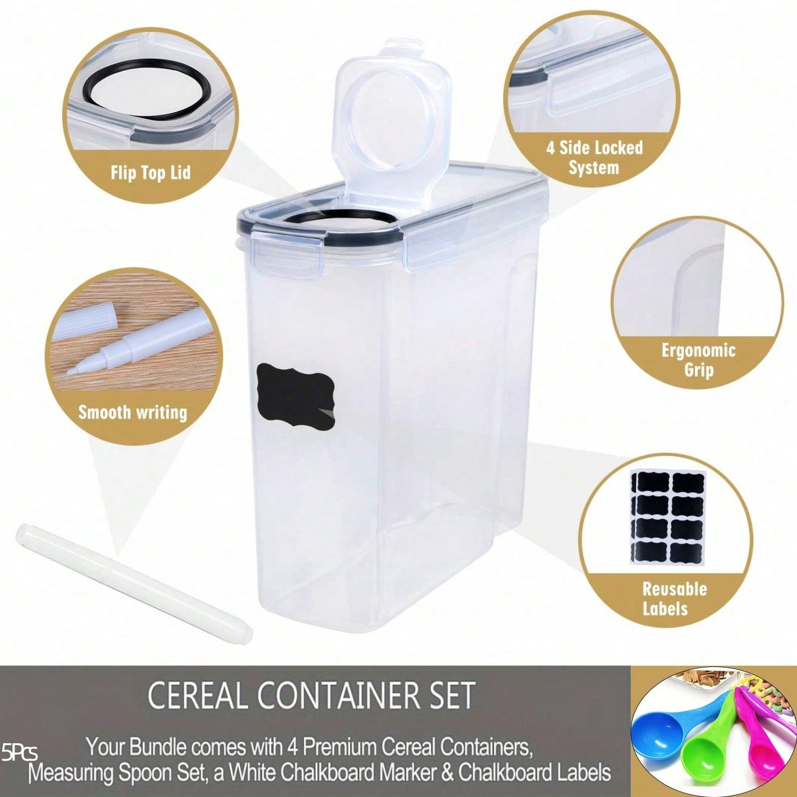 4'lü Paket, Hava Geçirmez Tahı - Kitchen Gadgets Organizer incelemesi ve fiyatı