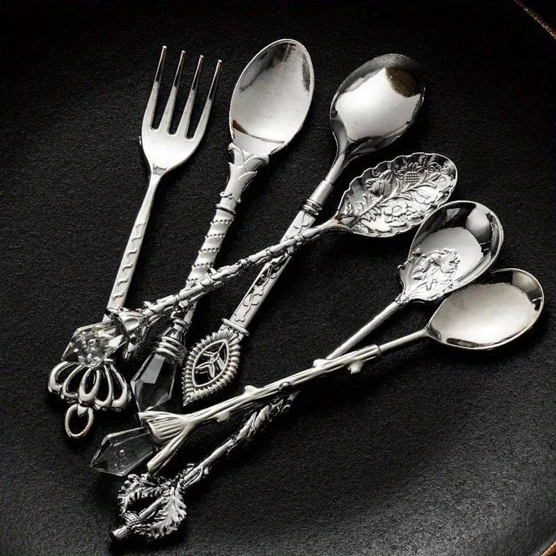 6 adet Vintage kaşık çatal kra - Kitchen Gadgets Gold incelemesi ve fiyatı