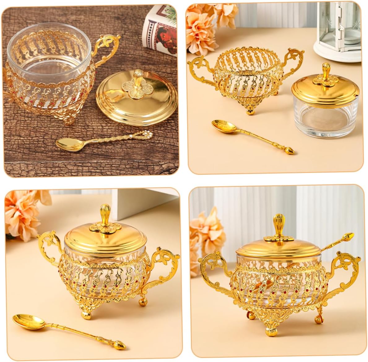 Kapaklı ve Kaşıklı şekerlik Al - Kitchen Gadgets Gold incelemesi ve fiyatı